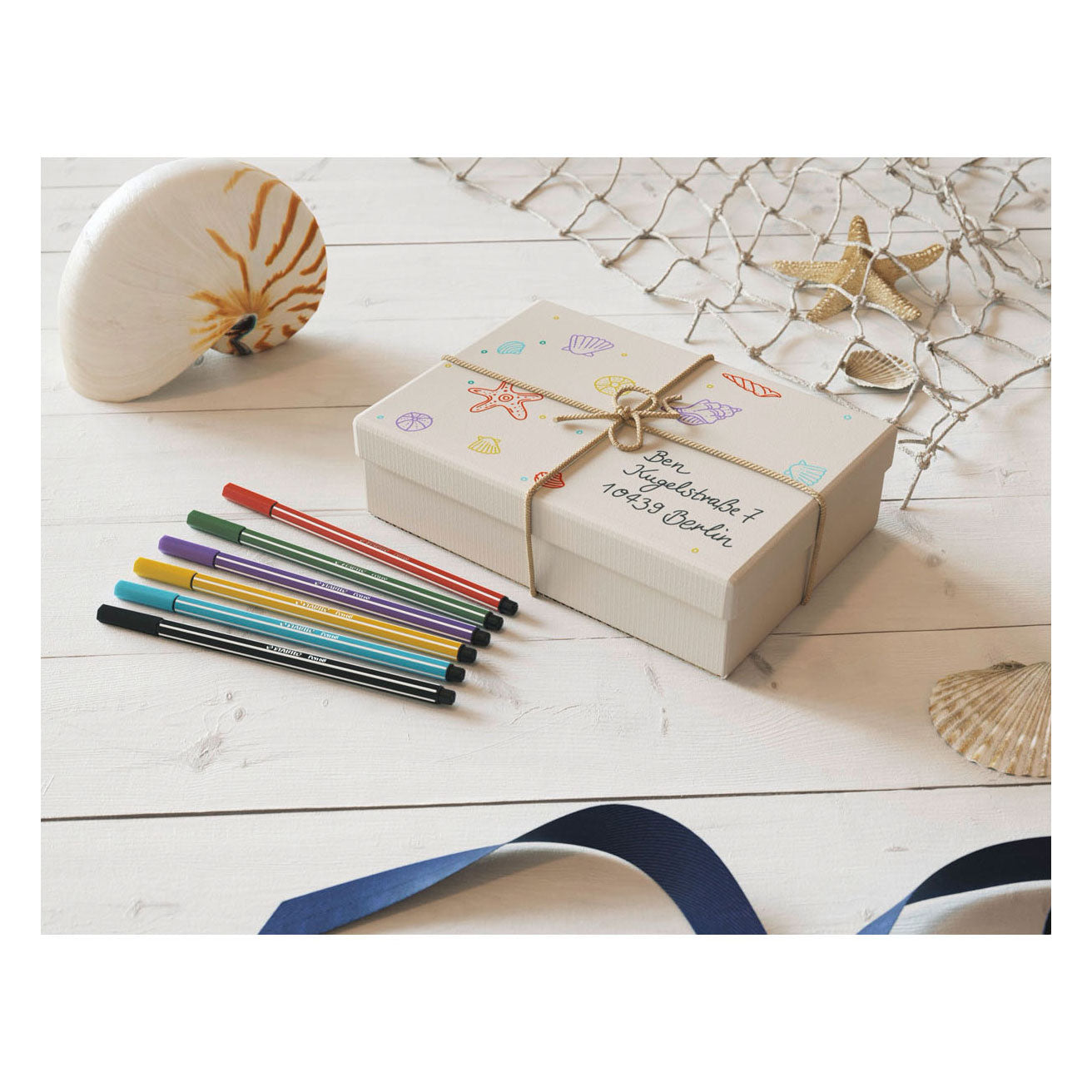 Stabilo pen 68 - viltstift - donker oker (68 89)