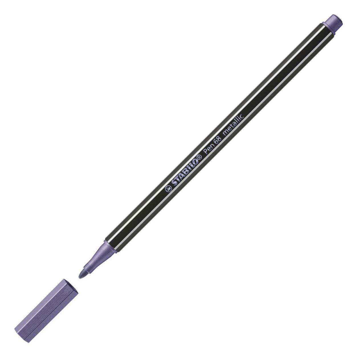 Stabilo pen 68 metallic - viltstift - paars (68 855)