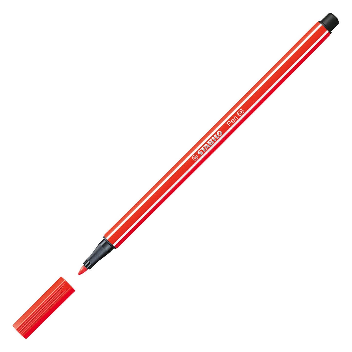 Stabilo Viltstift 68-40 1 mm lichtrood