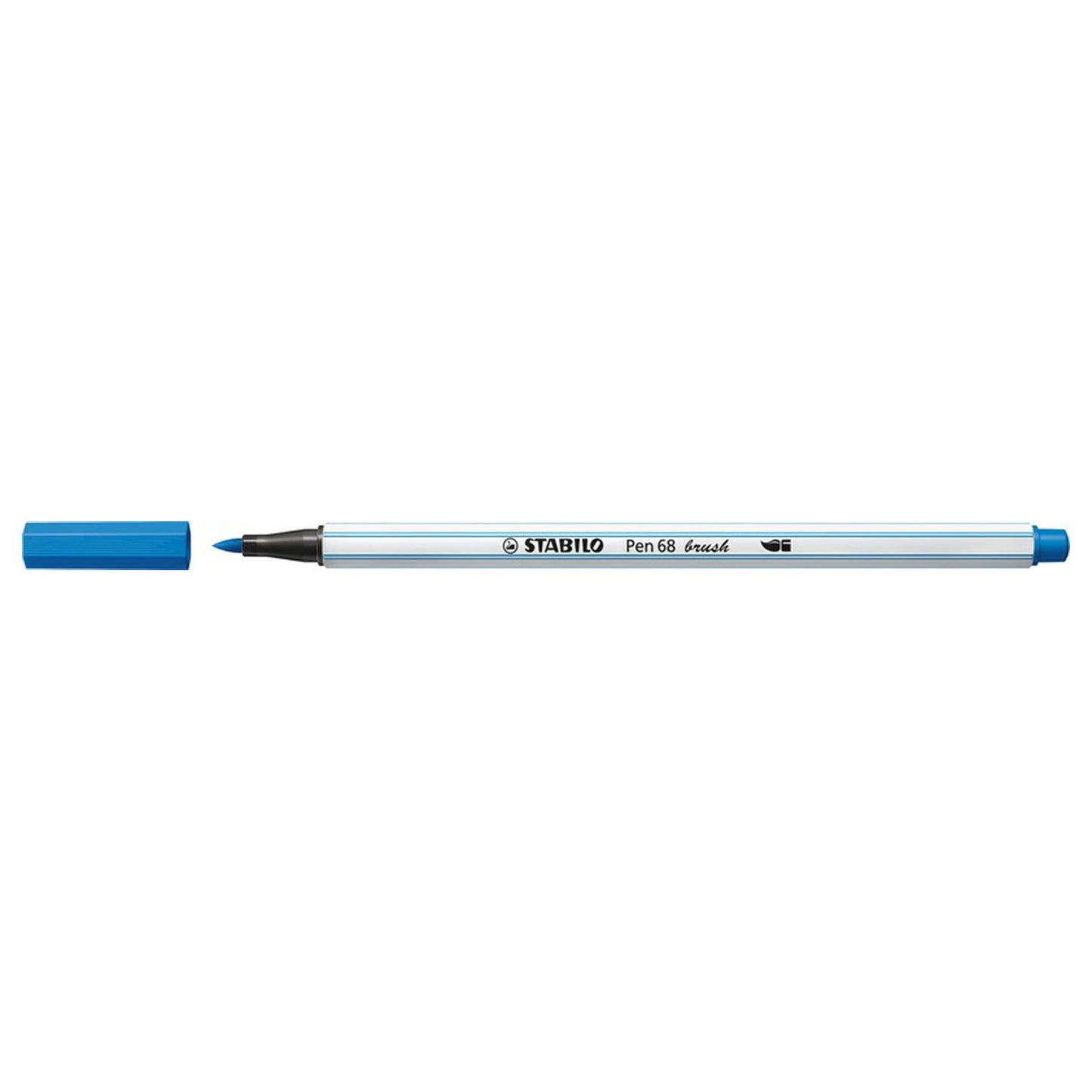 Stabilo pen 68 brush - viltstift - donkerblauw (41)