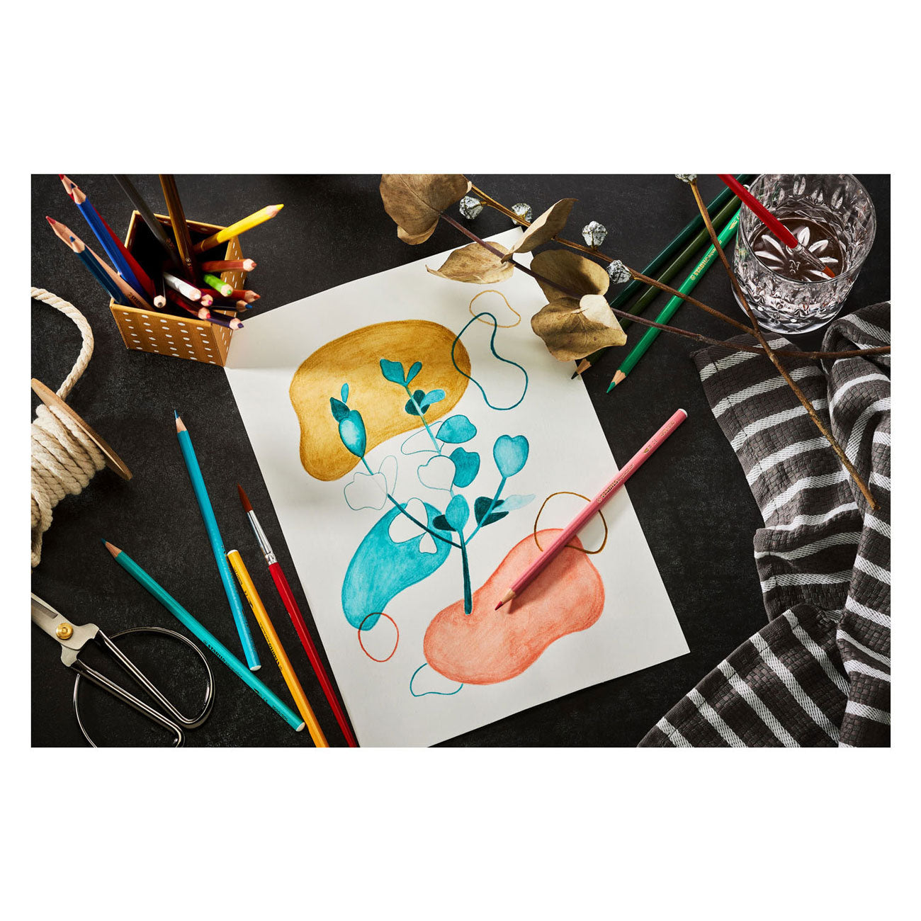 Abi Stlo aquacolor potloden 12 kleuren
