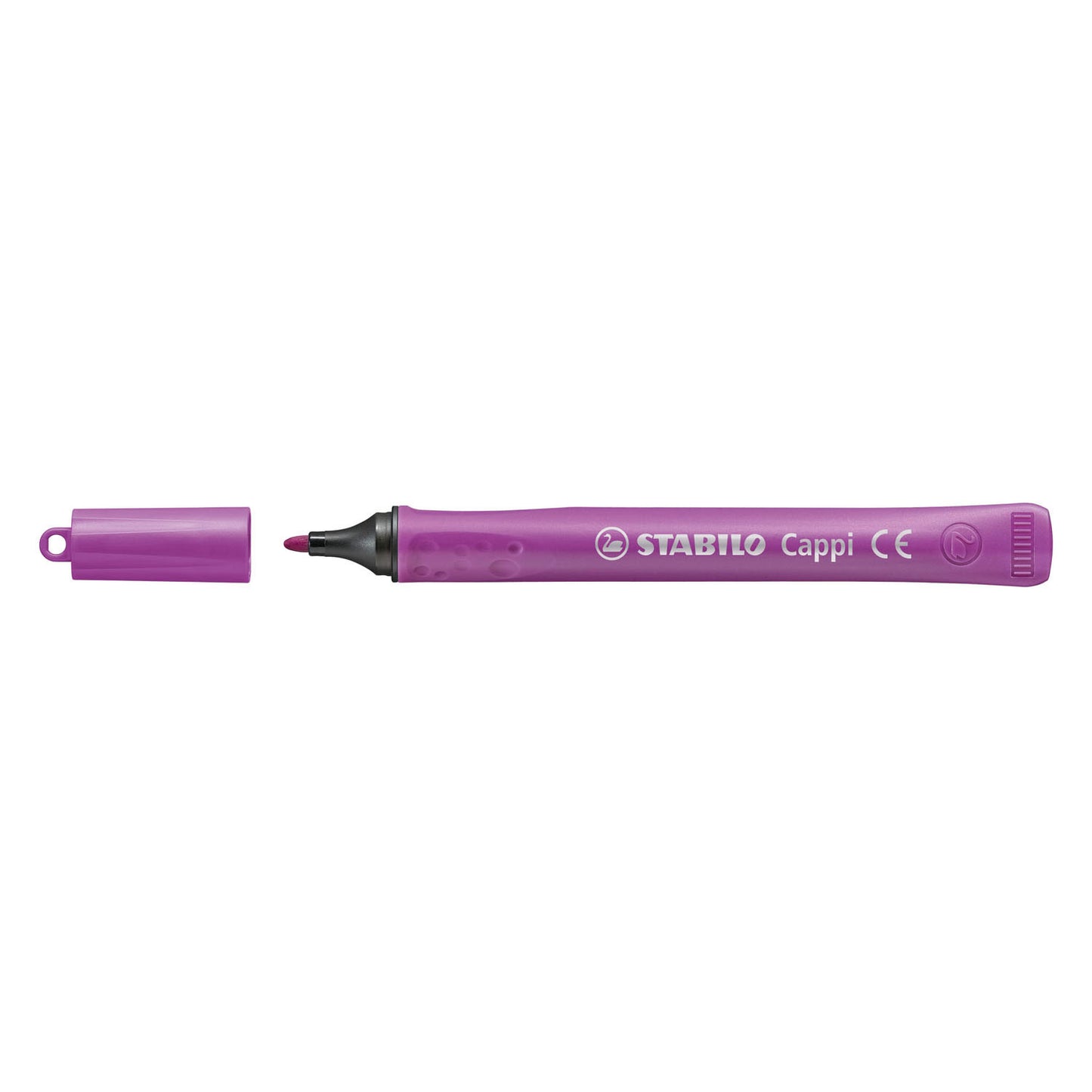 STABILO cappi - viltstift - nooit meer je dop kwijt dankzij de dopring - arty etui met 18 kleuren