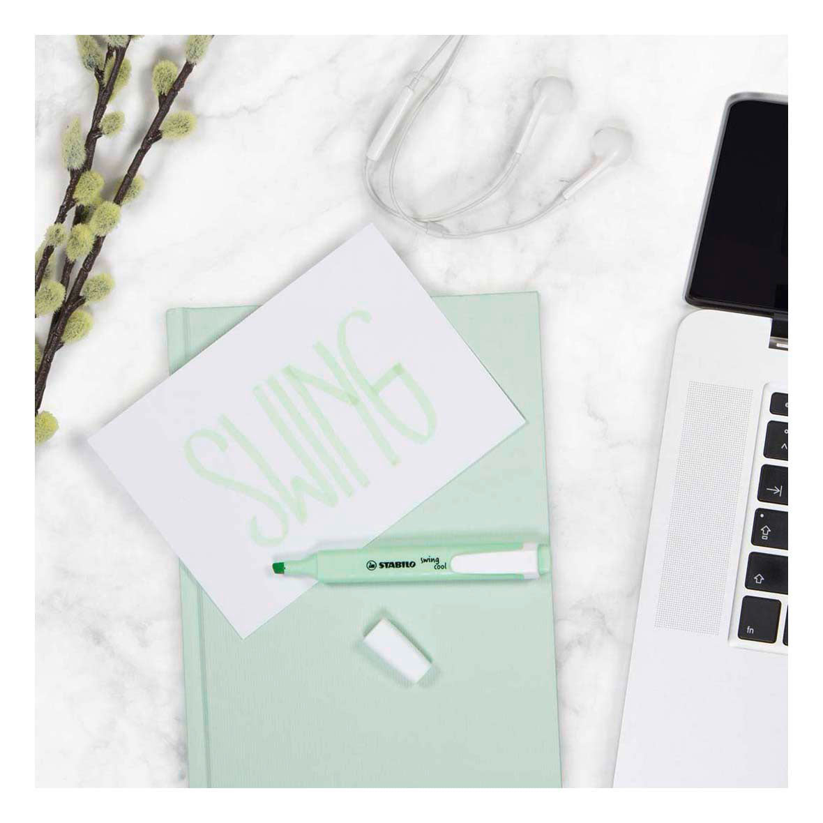 STABILO swing cool pastel - markeerstift - set met 4 stuks