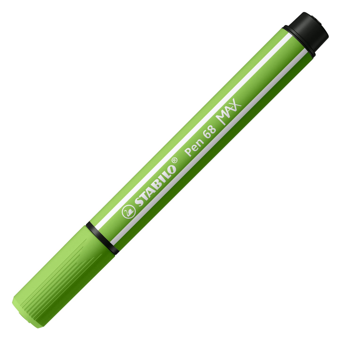 STABILO pen 68 max - viltstift met dikke beitelpunt - lichtgroen