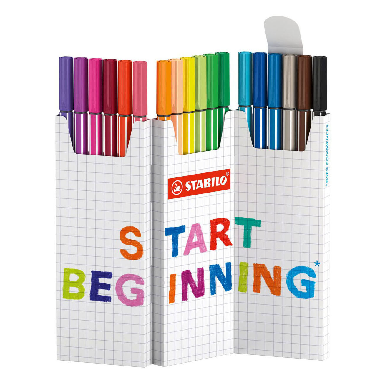 STABILO pen 68 zig zag viltstiften - 18dlg.