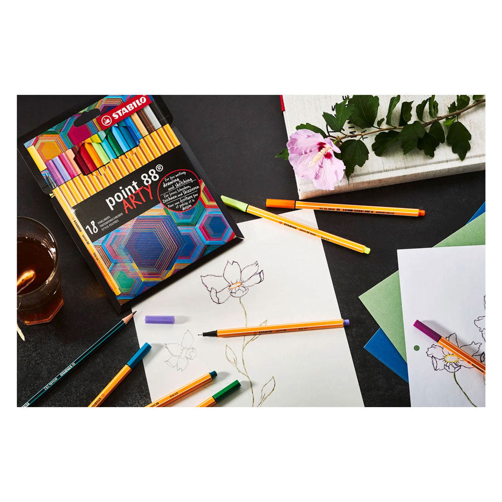 STABILO point 88 arty fineliners - 24dlg.