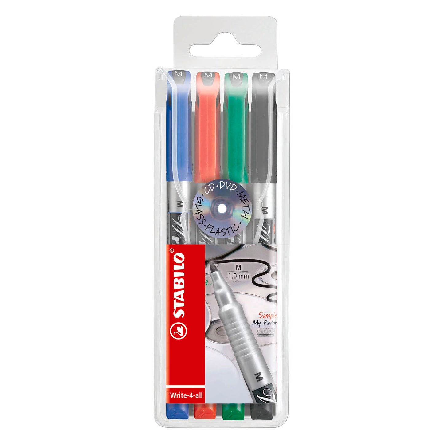 STABILO write-4-all medium (1,0 mm) permanente marker - 4dlg.