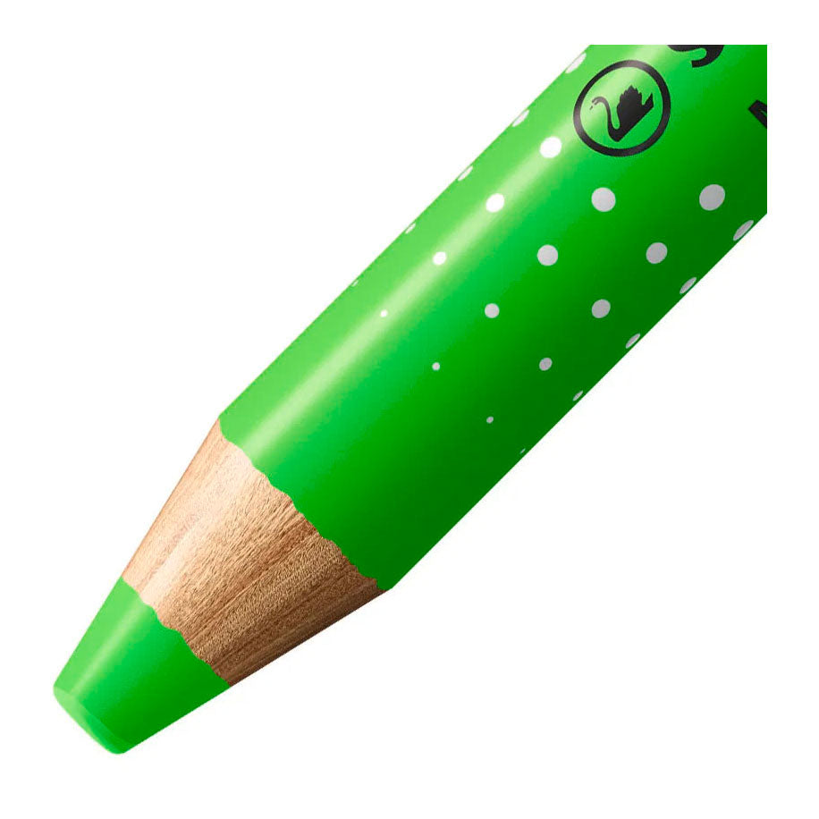 STABILO markdry neon set van 4 whiteboard potloden, puntenslijper en reinigingsdoekje