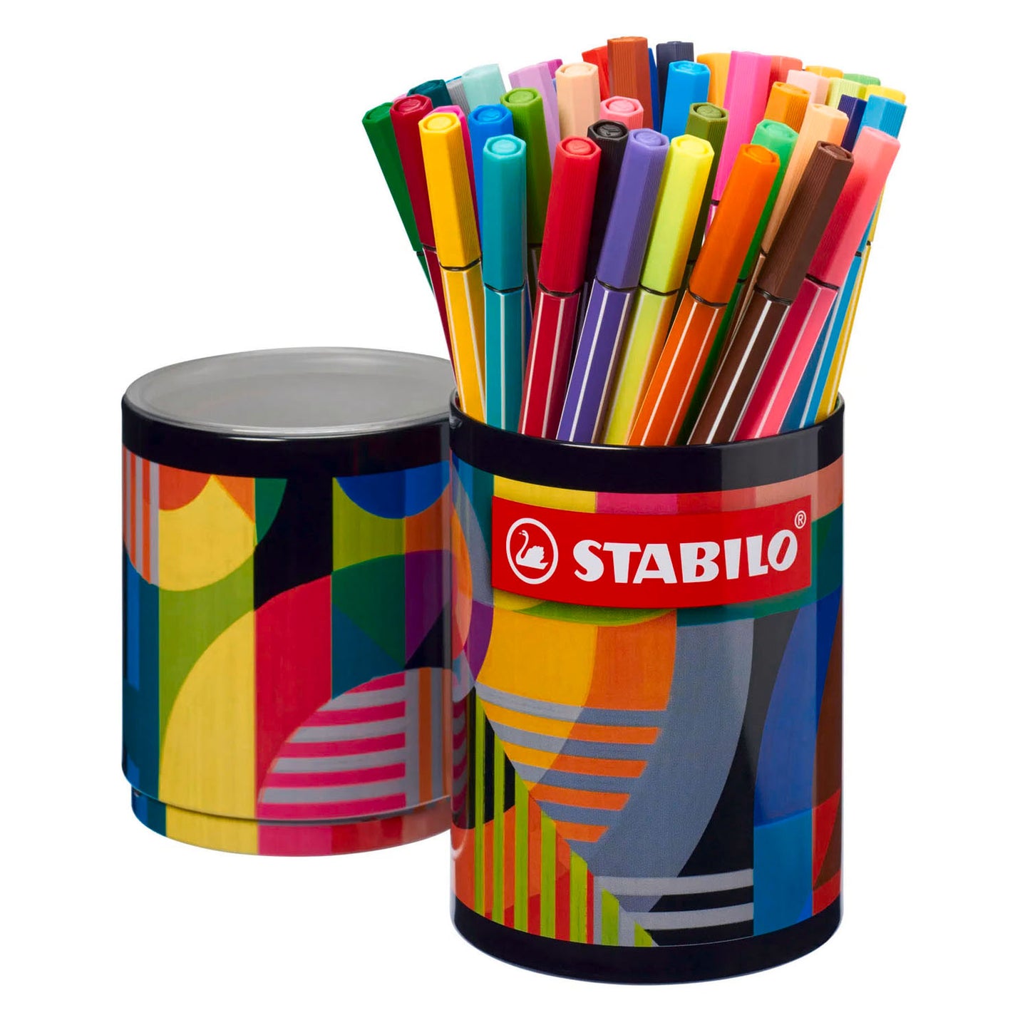 STABILO pen 68 arty viltstiften in metalen etui - 45dlg.