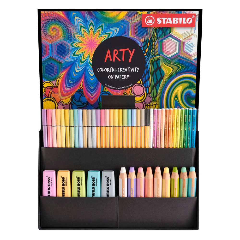 STABILO arty pastel boss, woody, pen 68, point 88, aquacolor - 50dlg.