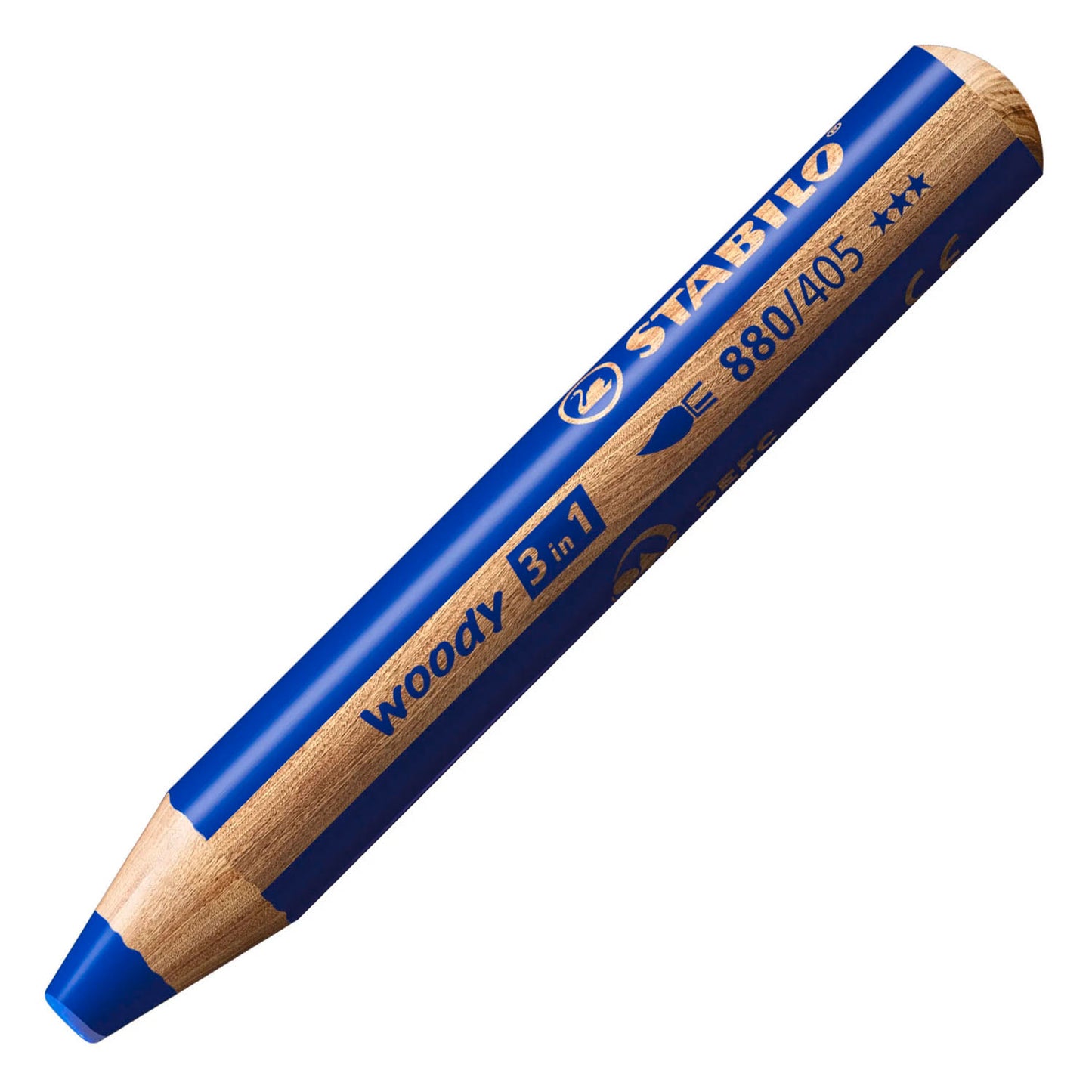 STABILO woody 3in1 multitalent potloden - 18dlg. met puntenslijper en penseel