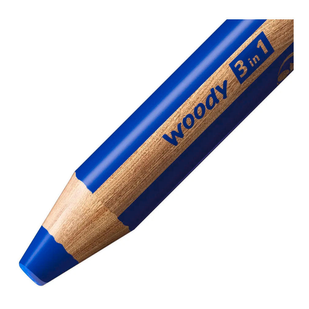 STABILO woody 3in1 multitalent potloden - 18dlg. met puntenslijper en penseel