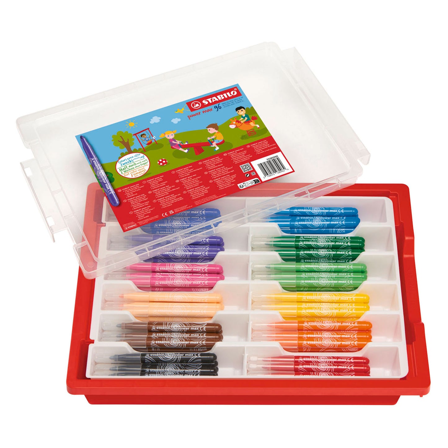 STABILO power max schoolverpakking viltstiften - 96dlg.