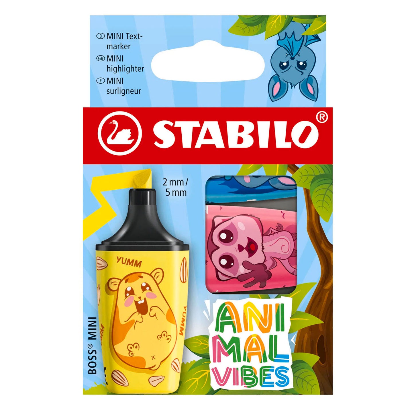 STABILO animal vibes boss mini markeerstiften - 3dlg.