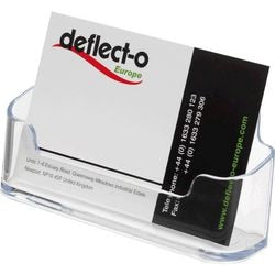 Visitekaarthouder Deflecto DE70101 transparant