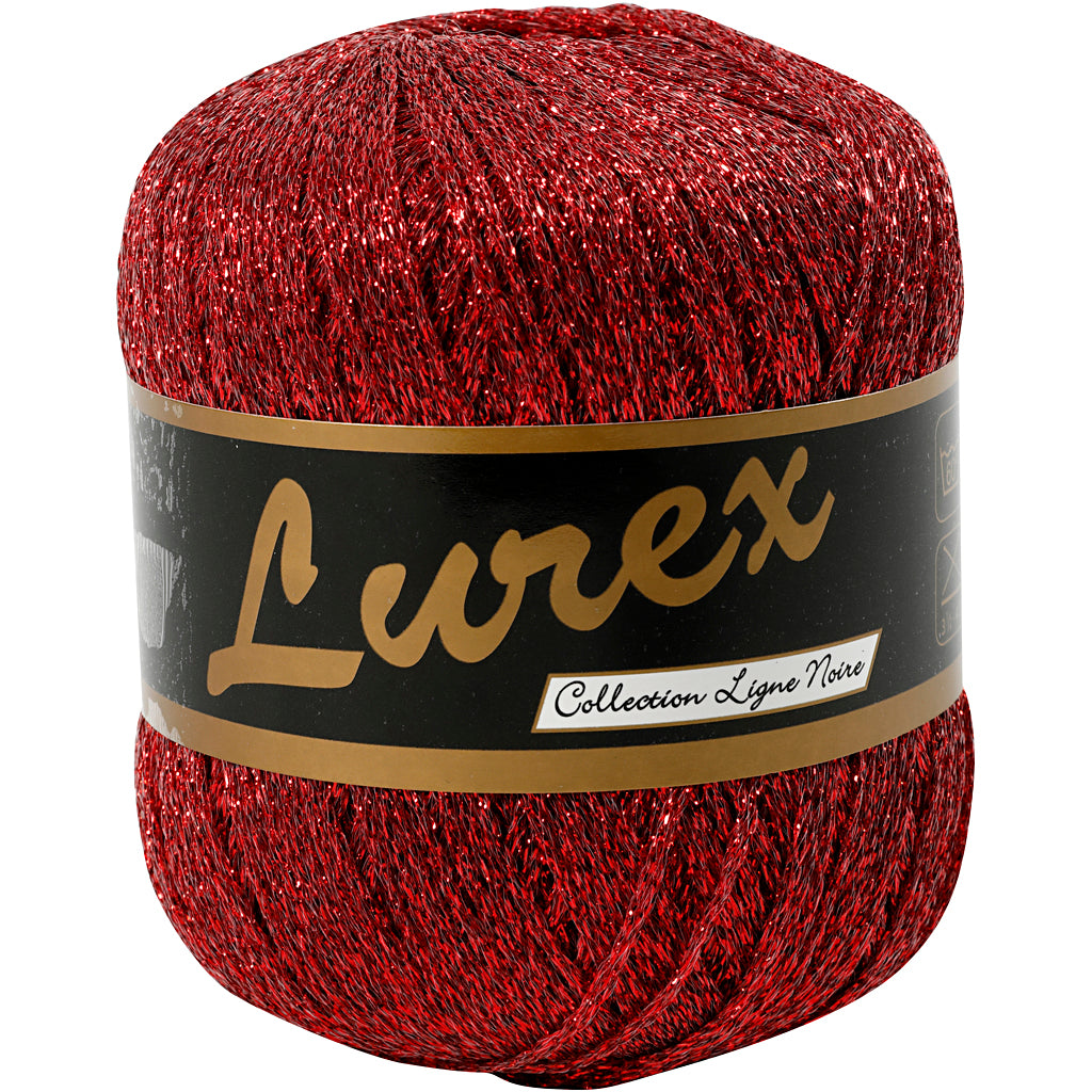 Creativ Company Https: www.cchobby.nl lurex-glitter-garen-l-160-m-rood-25-gr-1-bol