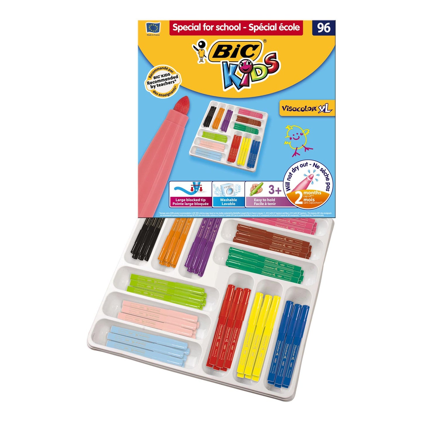 BIC kids visacolor xl, 96st.