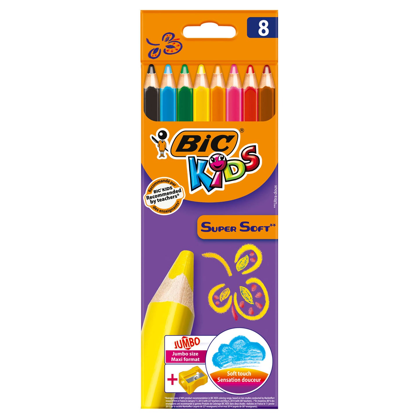 BIC kids supersoft, 8st.