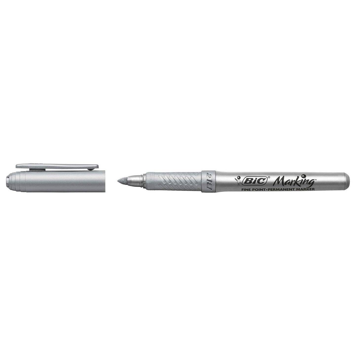 BIC permanent marker goud en zilver