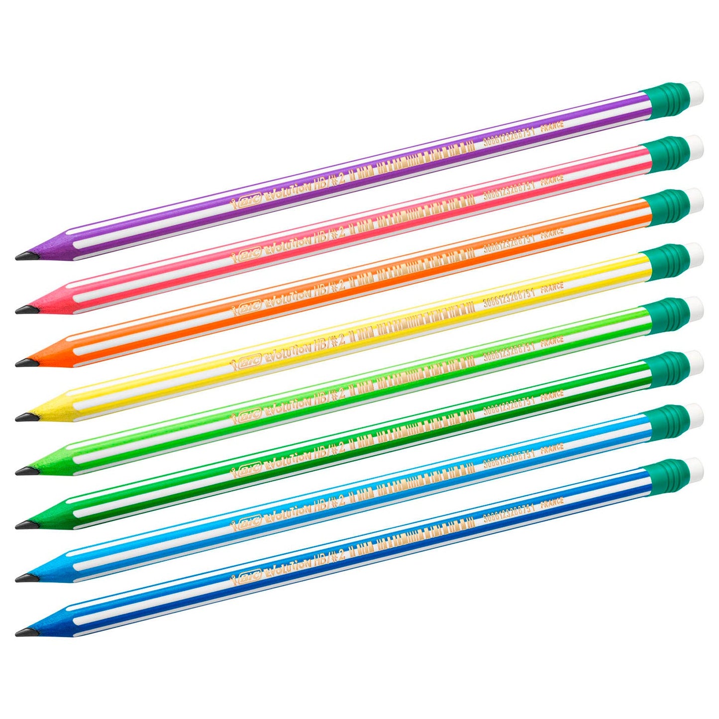 BIC evolution potloden met gum, 8st.