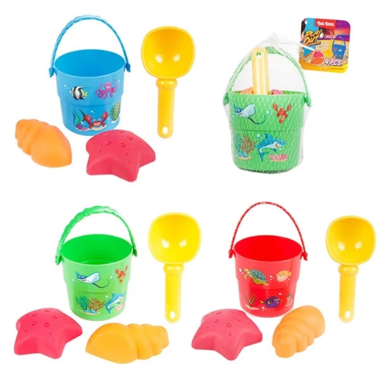 Toi-Toys Toi toys mini strandset 4-delig