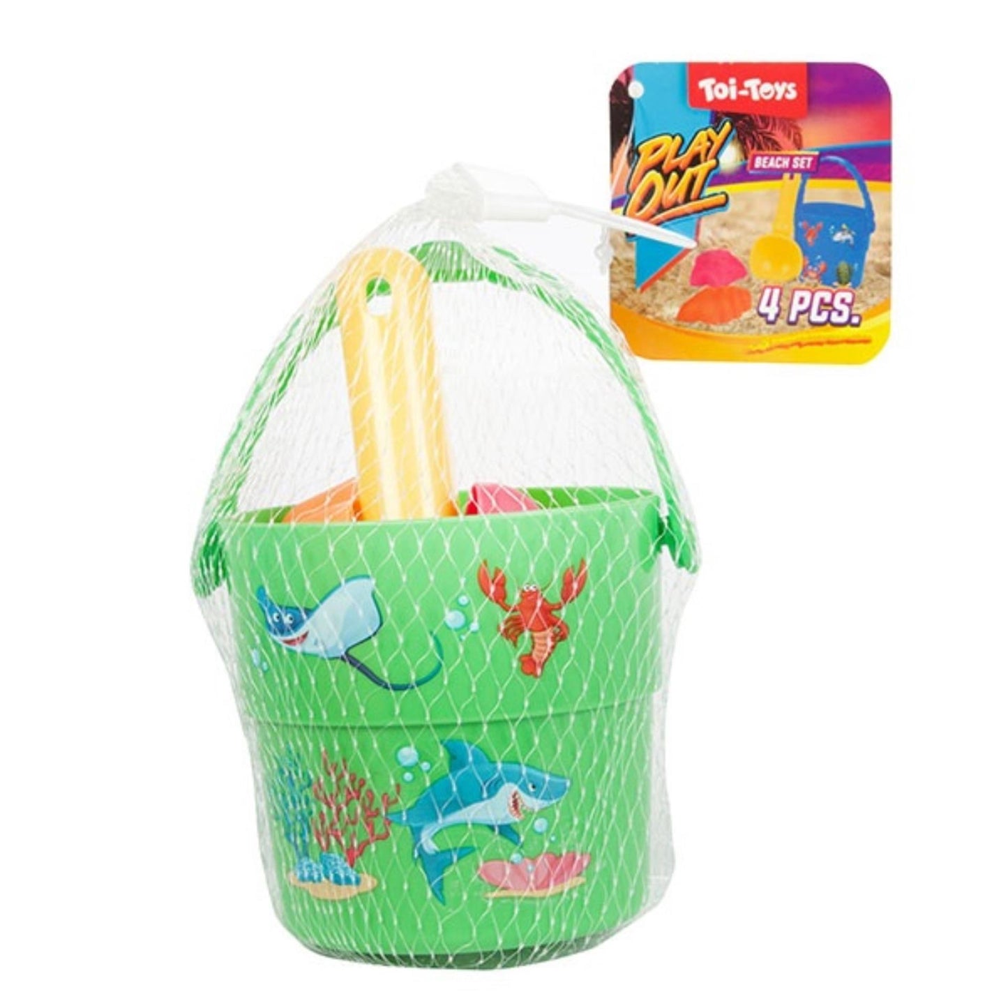 Toi-Toys Toi toys mini strandset 4-delig
