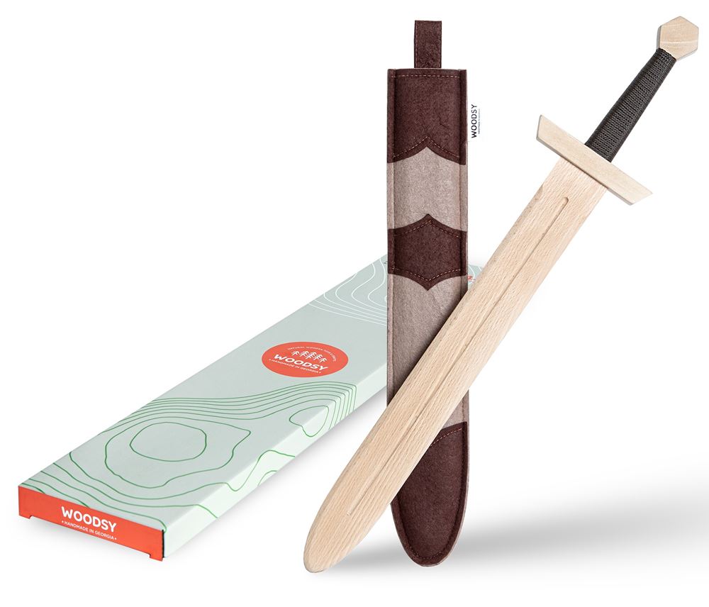 Woodsy Houten groot zwaard. 57,5x12x5 cm