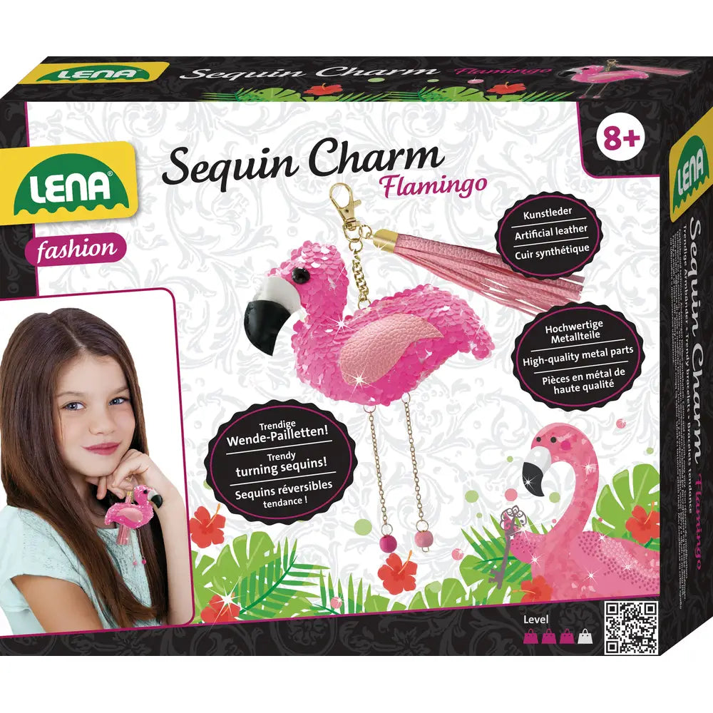 Oku Lena - maak je flamingo sleutelhanger