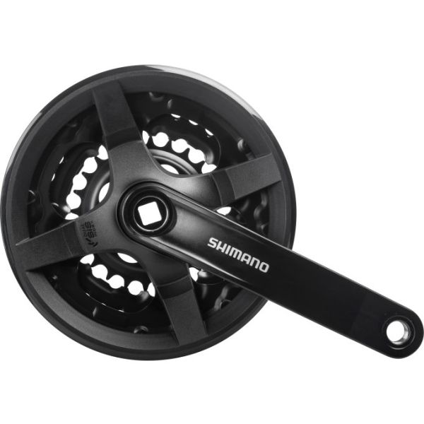 Shimano Crankstel 6 7 8 speed tourney fc-ty301 met 150mm crankarm 42 x 34 x 24t - zwart