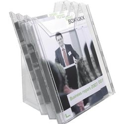 Folderhouder Durable 858019 polysterol 242x217x291mm 3xA4 zwart