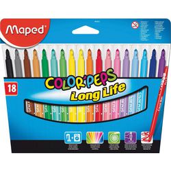 Viltstift Maped Color'Peps medium 18 assorti