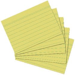 Indexkaarten Herlitz A5 geel