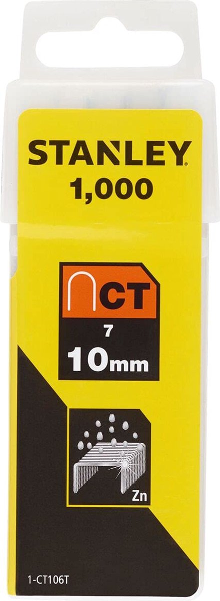 STANLEY krammen 10mm type 7 - 1000 stuks
