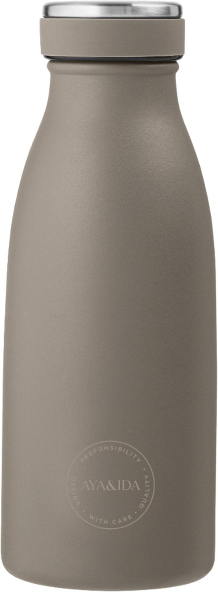 Aya Ida - drinking bottle - thermosfles - waterfles - 350ml - driftwood