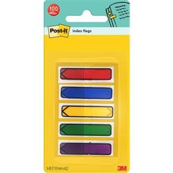 Index tape flags arrow 3M rood blauw geel groen herpositioneerbaar beschrijfbaar