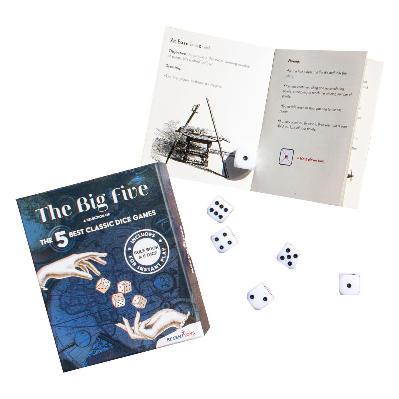 Recent Toys The big five klassieke dobbelspellen