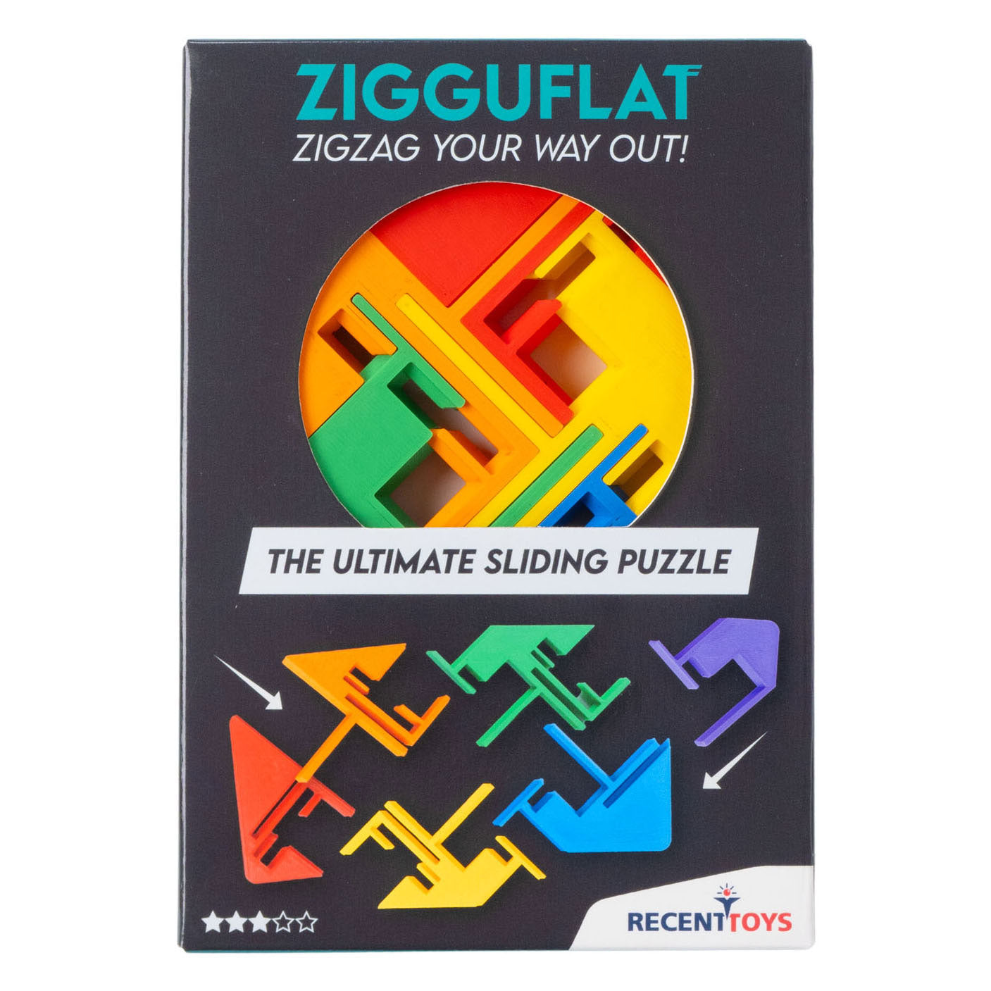 Recent Toys Zigguflat breinpuzzel