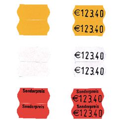 Etiketten Sato 1-regel rood