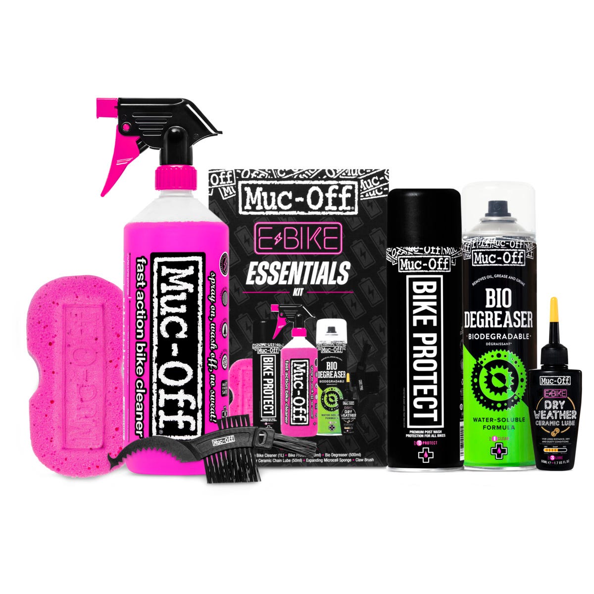 Muc-Off Service Kit E-Bike Essentials Clean Protect Lube
