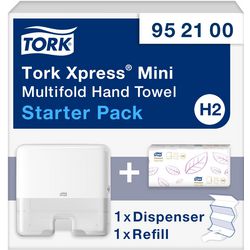Handdoek dispenser Tork 952100 plastic wit