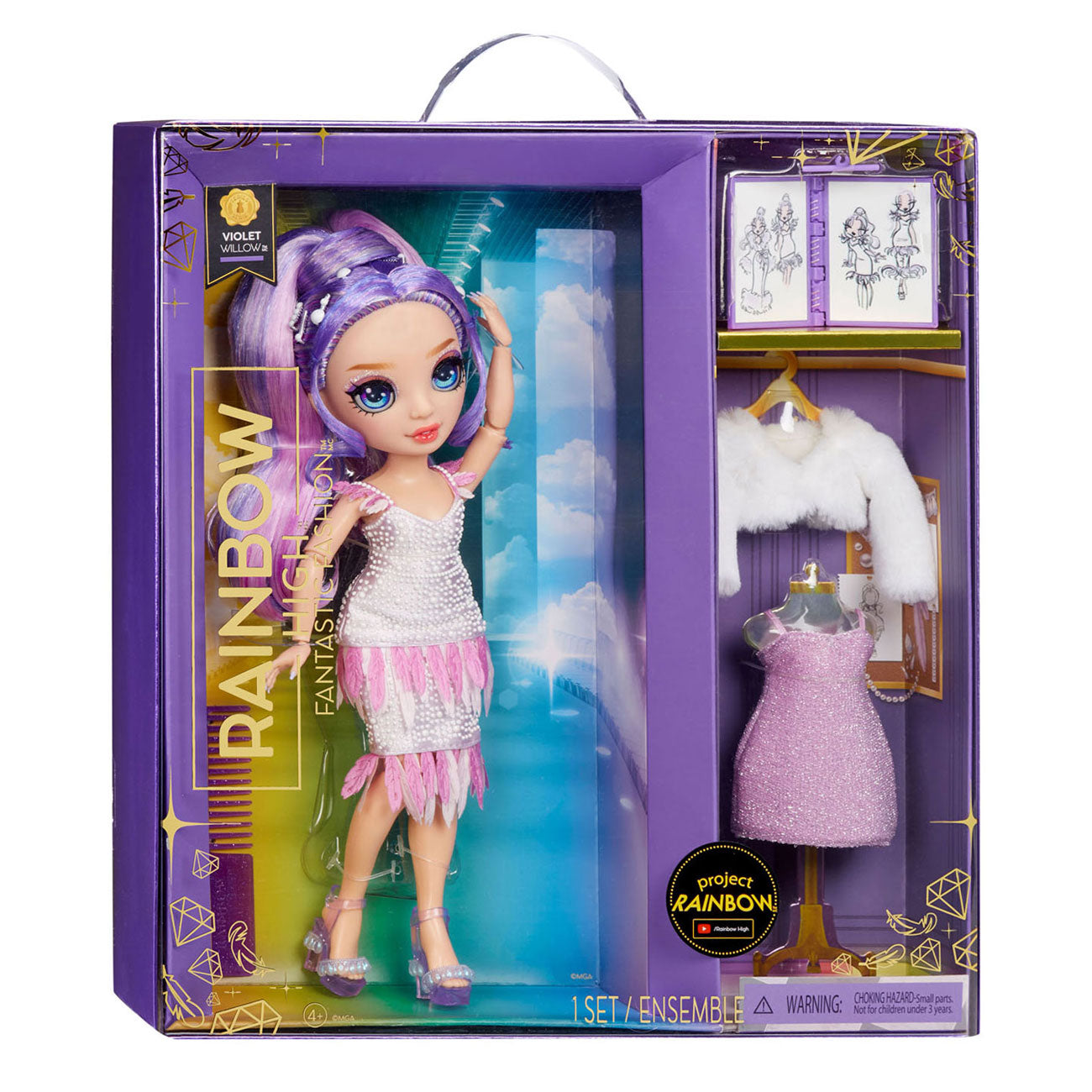 MGA Entertainment Rainbow high fantastic modepop - violet