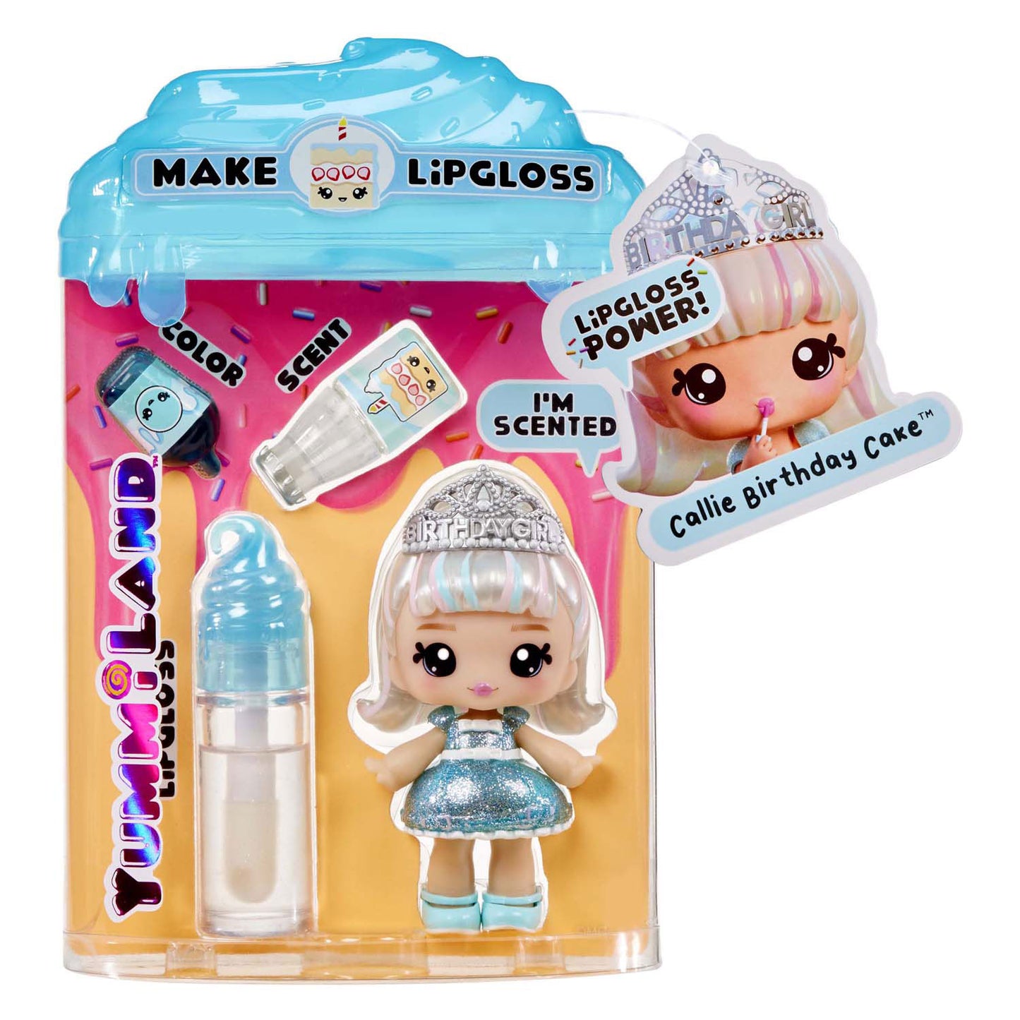 MGA Entertainment Yummiland lipgloss pop callie birthday cake