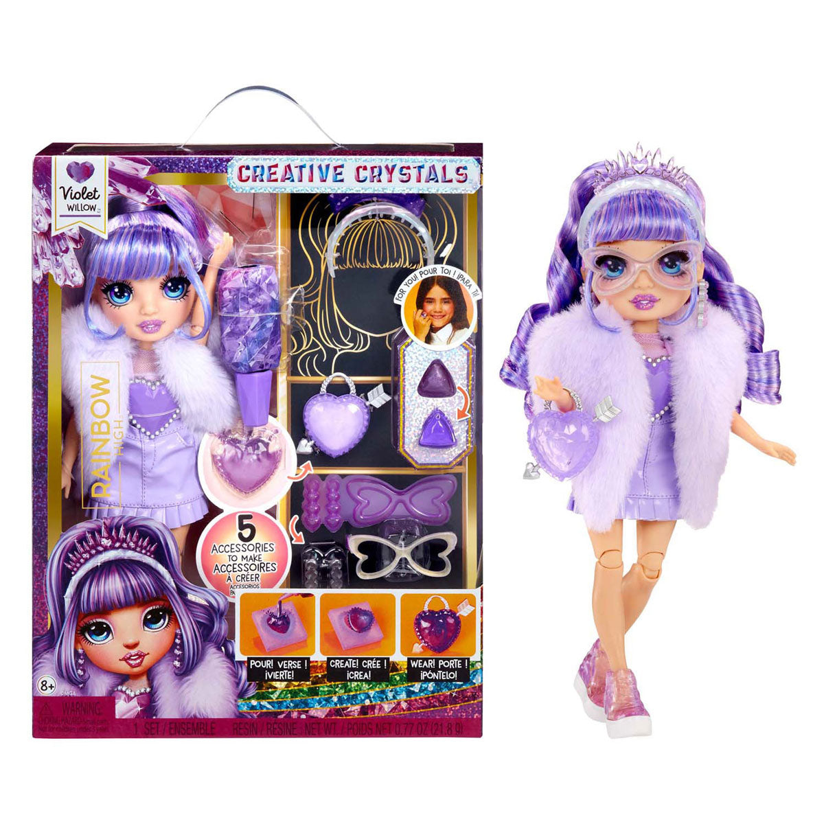 MGA Entertainment Rainbow high crystal fashion modepop - violet
