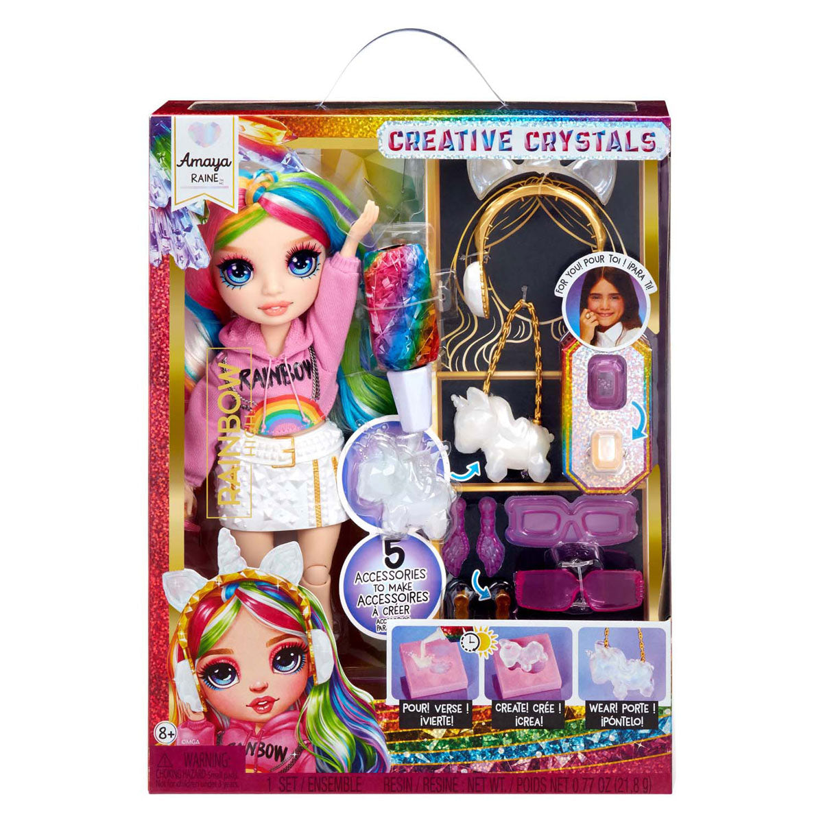MGA Entertainment Rainbow high crystal fashion modepop - amaya