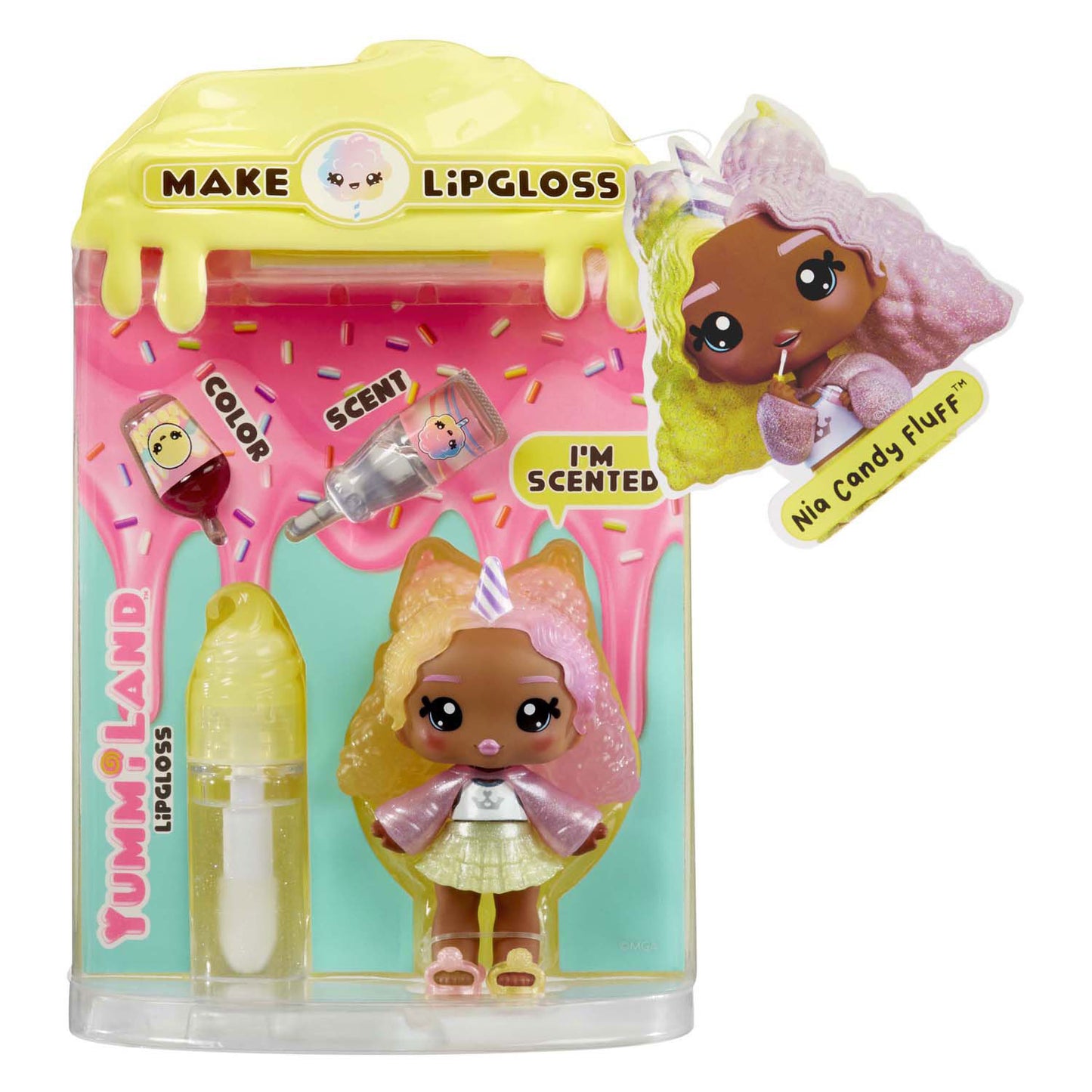 MGA Entertainment Yummiland pop - nia candy fluff met lipgloss set