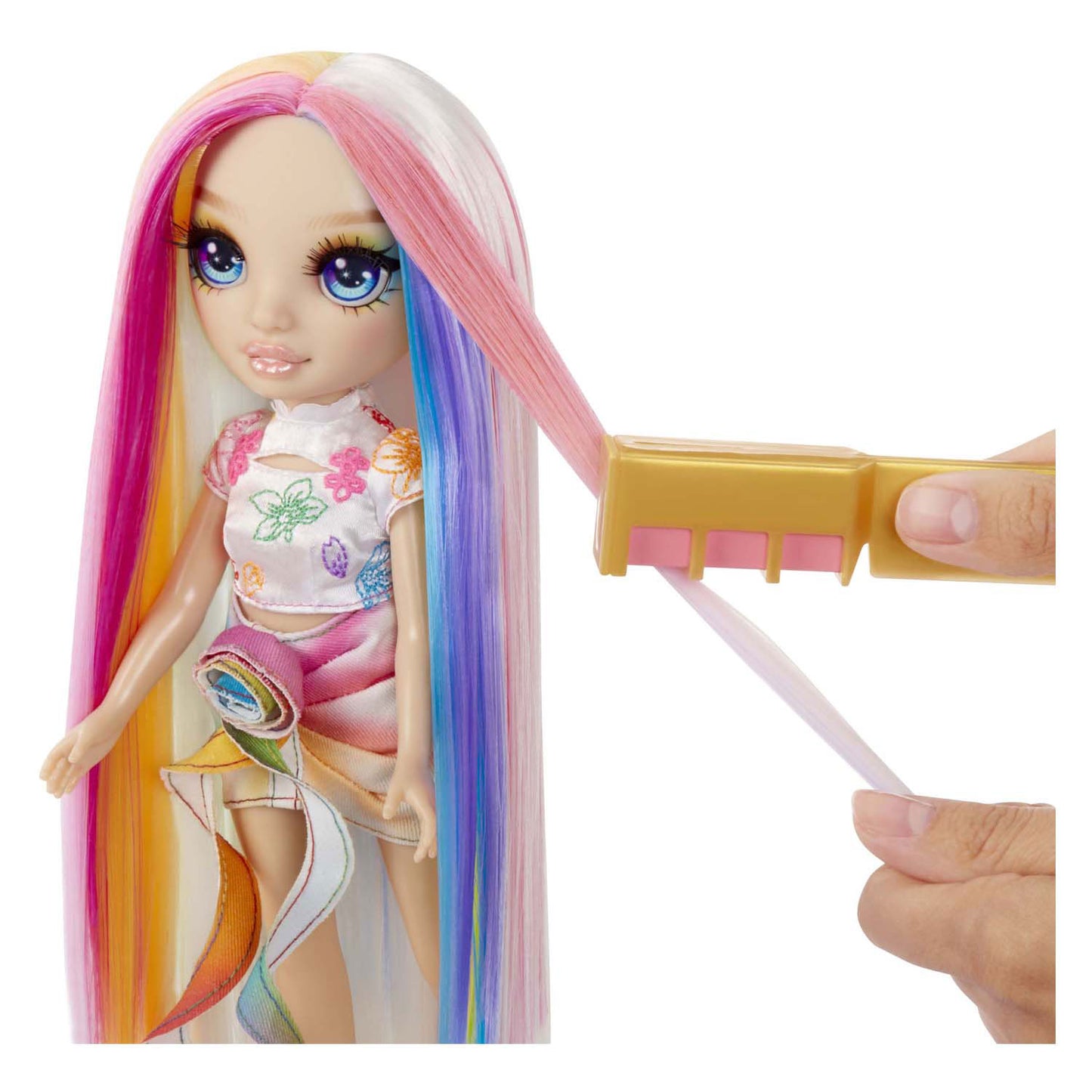 MGA Entertainment Rainbow high modepop met haarkrijt - amaya regenboog