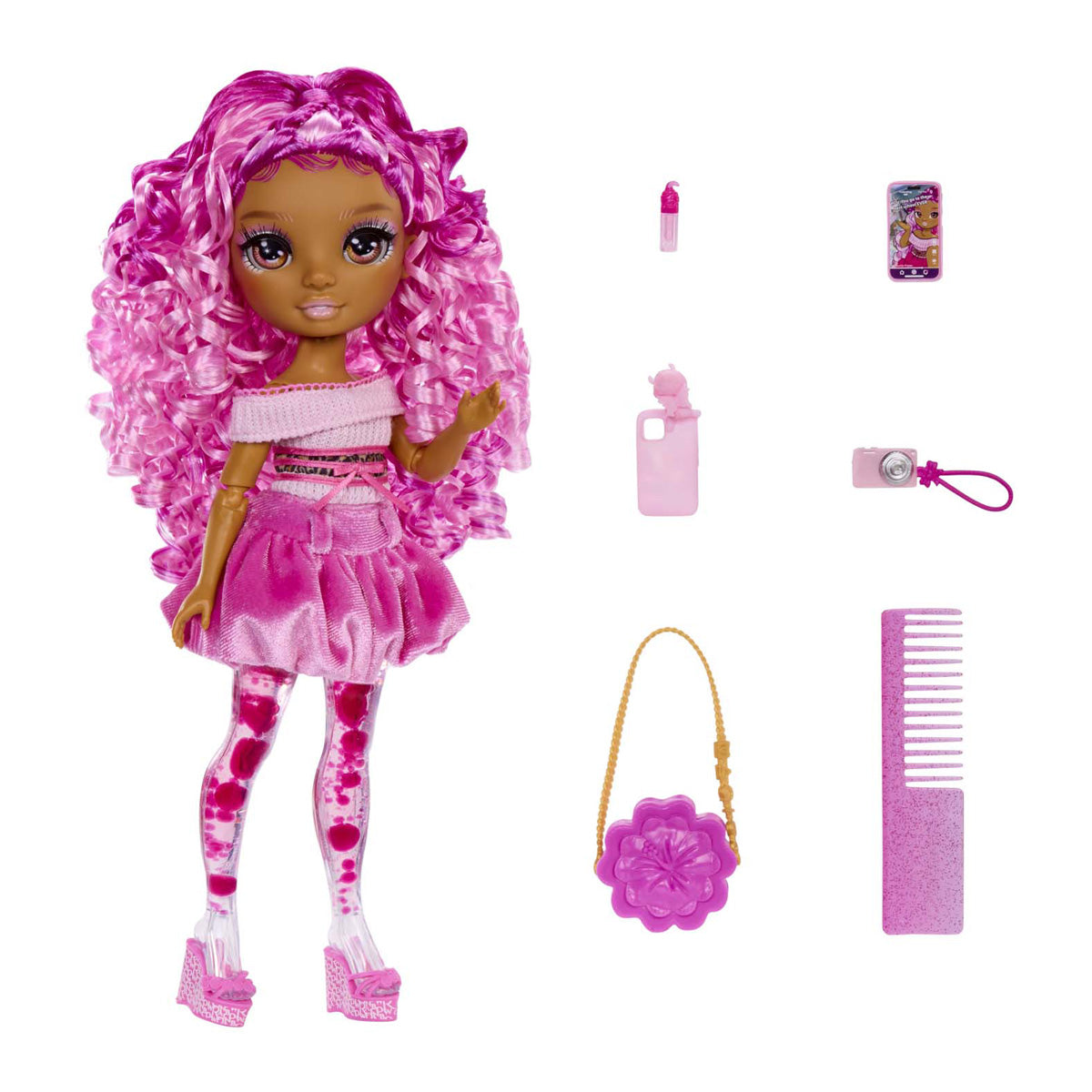 MGA Entertainment Rainbow high sparkle shine modepop roze