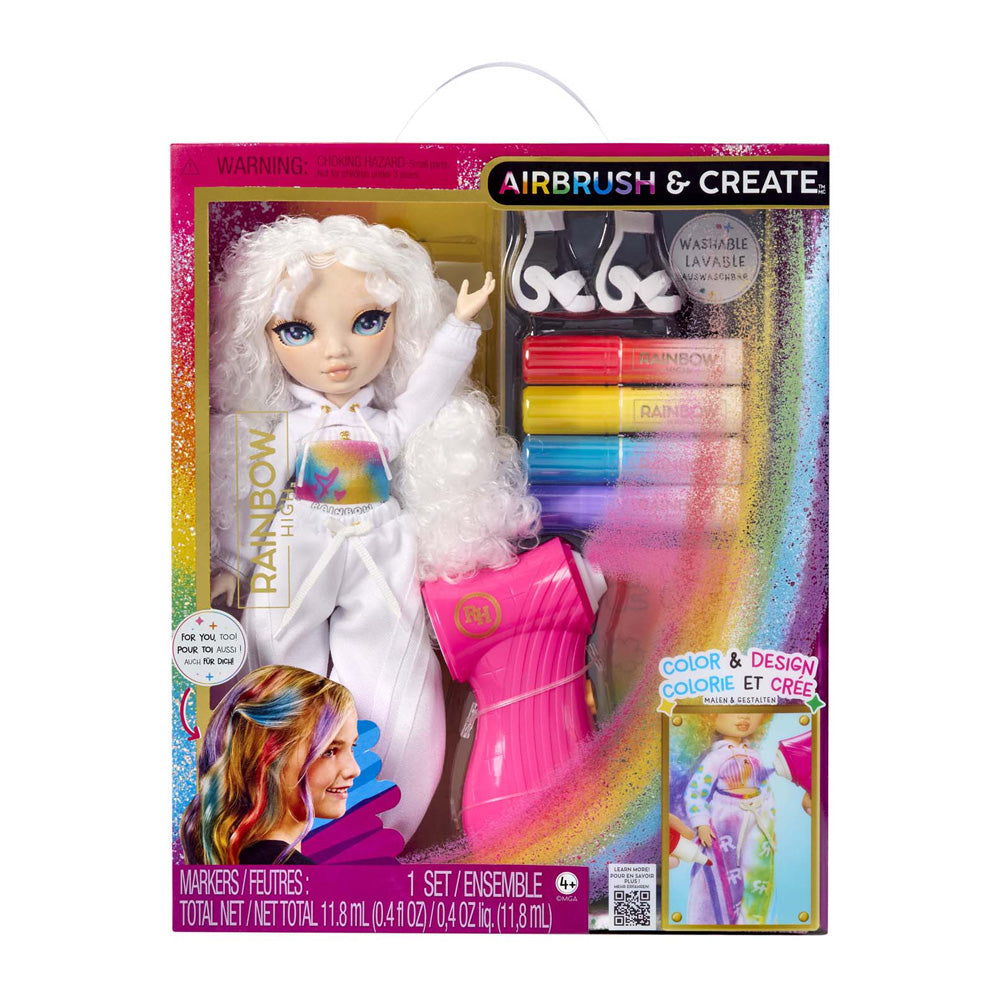 MGA Entertainment Rainbow high air brush create modepop - green eyes