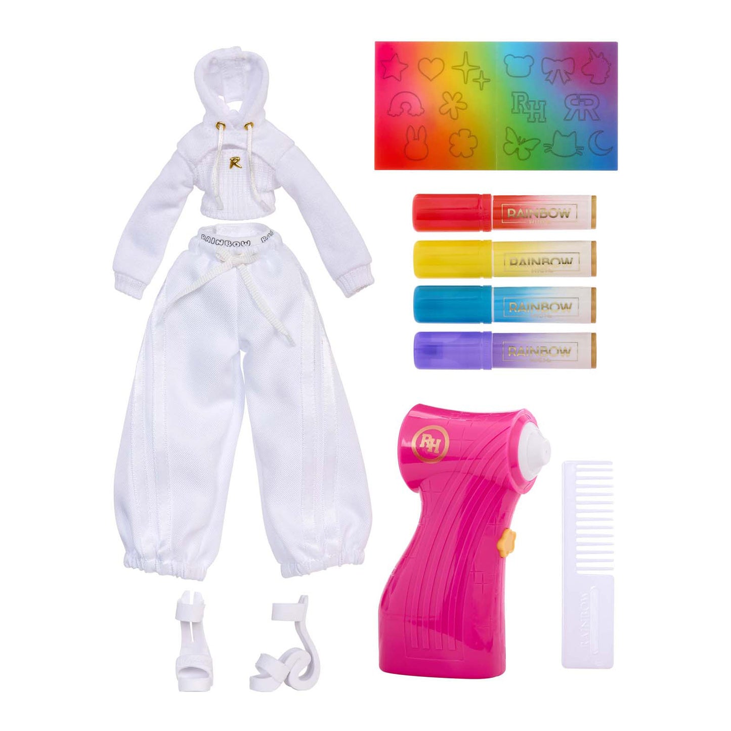MGA Entertainment Rainbow high air brush create modepop - green eyes