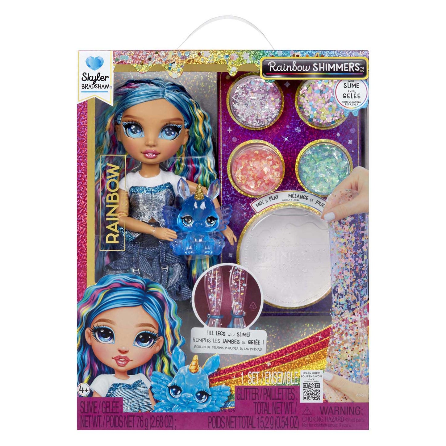 MGA Entertainment Rainbow high modepop met slijm - skyler